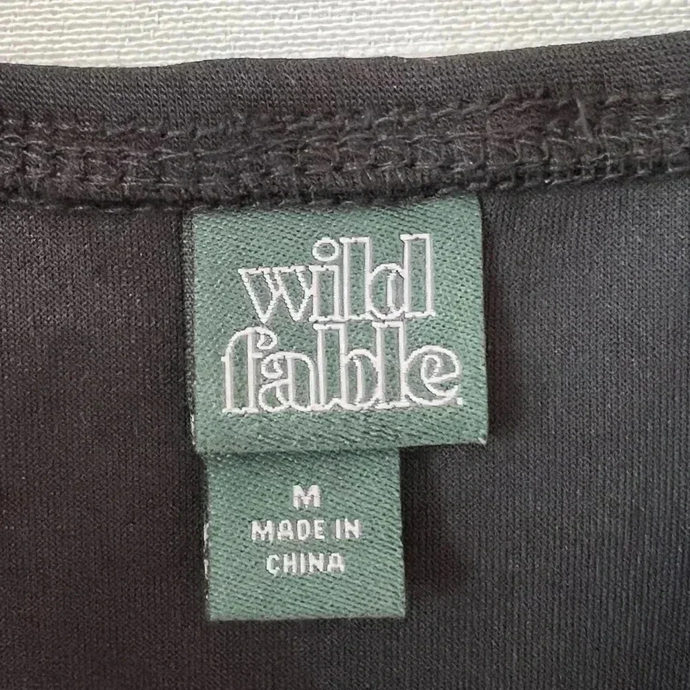Wild Fable Women's Sleeveless Corset Mini Knit Bodycon Dress Black - Picture 5 of 9